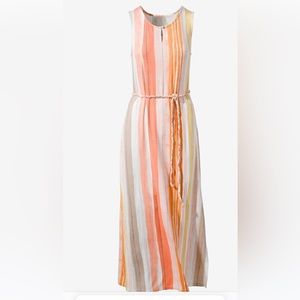 Chico’s Maxi dress, soft saffron stripe
